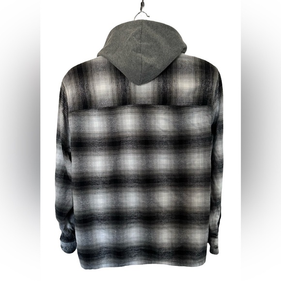 100% Cotton Black and  White Hoodie Shirt - Picture 2 of 4